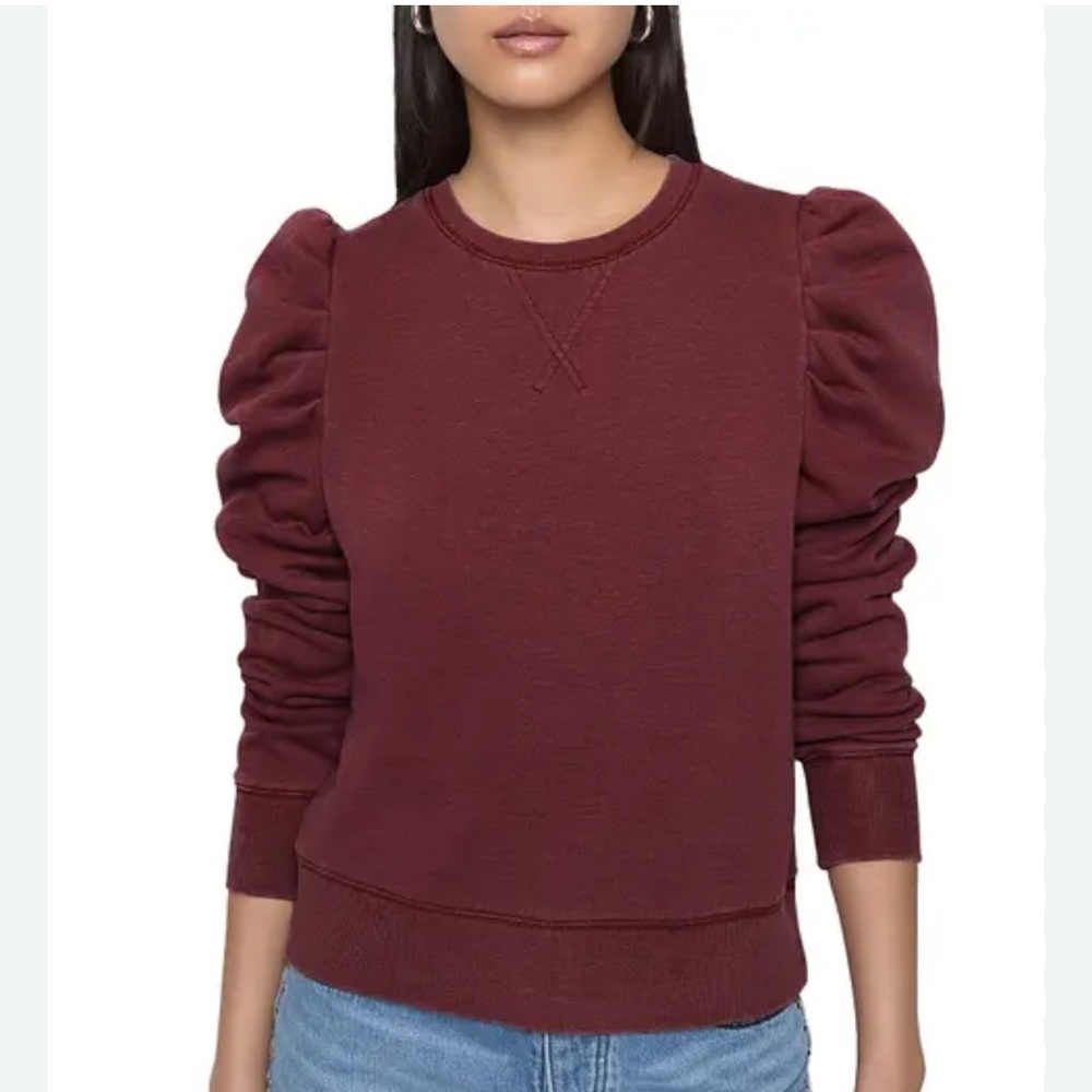 Rebecca Minkoff Janine Sweatshirt in Burgundy-Small